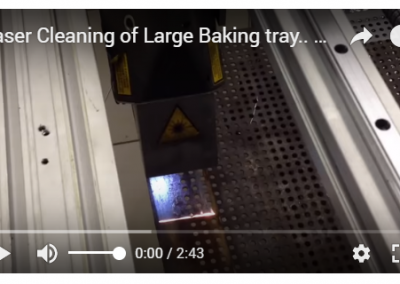 Laser Cleaning of Large Baking tray